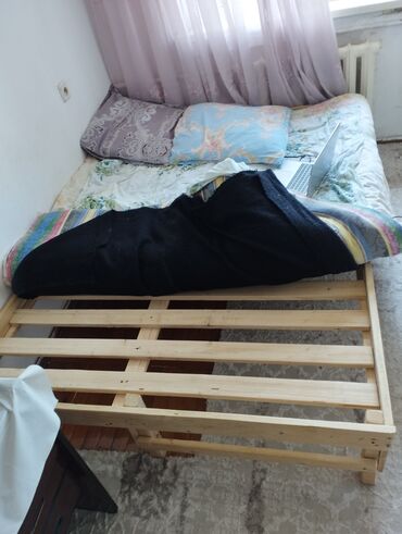 кровать двуспальные: Эки кишилик керебет, Without a mattress, узуну - 2 см