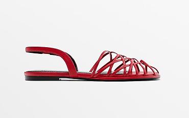 dutti: Босоножки, 37, Massimo Dutti, Новый, цвет - Красный, Самовывоз — 2