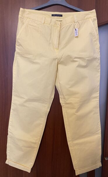 женские брюки в полоску: Брюки XL (EU 42), цвет - Желтый