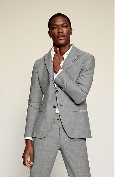 костюм лен: Костюмный пиджак slim fit изо льна Линия Tailored. Slim fit. 100% — 3