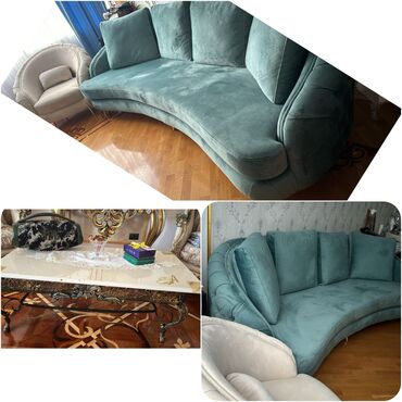 купить кресло бу: RumEndirim olundu‼️‼️‼️Viva Rivadan Yumsaq dest .850₼ 1 divan 2 kreslo