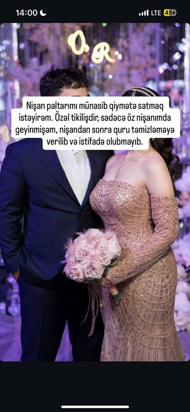 Хонча: Salam. 1050 manata tikilib, sadəcə nişanımda geyinmişəm, sonra quru