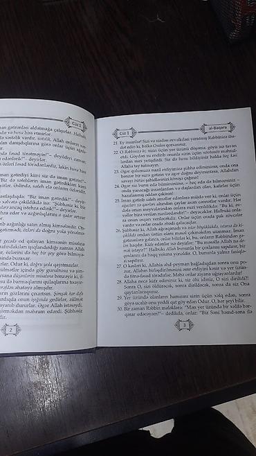 Dini kitablar: Quranı Kərim.latinca ve kirrilce var
yenidir — 9
