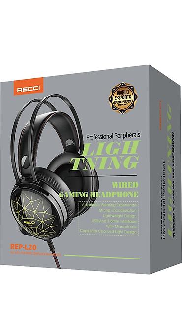 монитор для компьютера: RECCI REP-L20 simli oyun qulaqlığı(orginal) - USB və 3.5 mm — 2