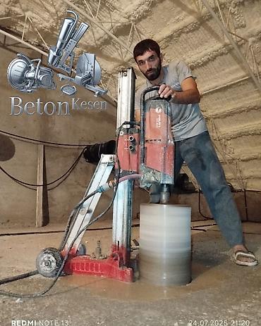 Beton işləri: Beton kəsimi və almazla deşmə xidməti - Peşəkar almaz diskli döşəmə — 20