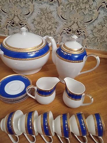 cay: Çay dəsti, rəng - Ağ, Farfor, Türkiyə — 2