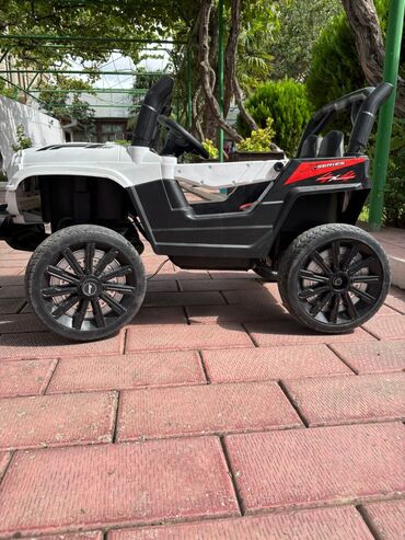 Uşaq üçün elektrik maşınları: Uşaq üçün elektrikli miniatür avtomobil – “A‑G63” nömrə nişanlı, ağ — 8
