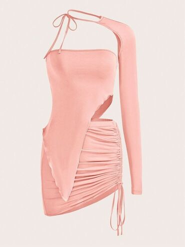 Haljine: 2XL, bоја - Crna, Koktel, klub, Dugih rukava — 27