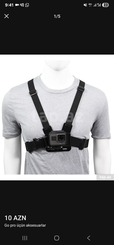 Карты памяти: GoPro üçün aksesuarlar seti - Sinə üçün kəmər: GoPro kameranı sinəyə