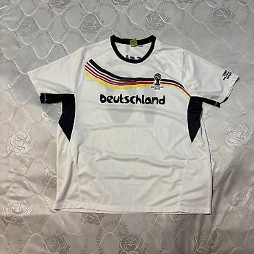 Kişi geyimləri: Futbolka, Adidas, L, rəng - Ağ — 1