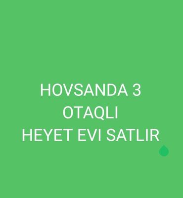 Hövsan qəs. 3 otaqlı, 2000 kv. m, Kredit yoxdur, Orta təmir