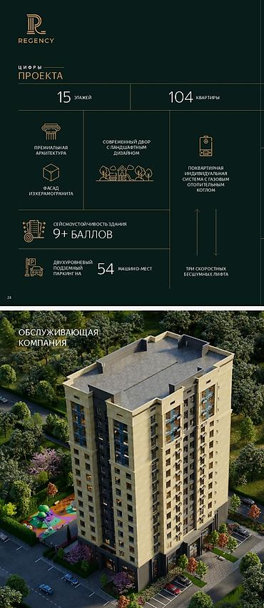Продажа квартир: 2 комнаты, 52 м², Асанбай мкр Элитка, 10 этаж, ПСО (под самоотделку) — 1