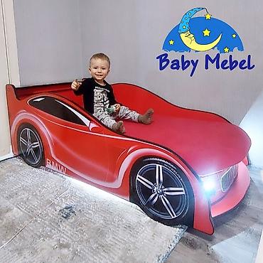 Детские односпальные кровати: Детская односпальная кровать, Новый, Для девочки, Для мальчика, С матрасом, ДСП, Бесплатная доставка — 4