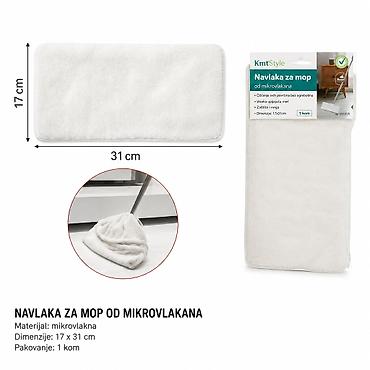 KMT Bež mala metla 3283333 Praktična bež navlaka za mop od
