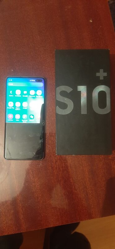 a41 ekran: Samsung Galaxy S10 Plus, 512 GB, rəng - Boz, Sensor