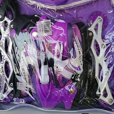 Ostale dečije stvari: 🔊🔊🔊NOVO🔊🔊🔊 ROLERI 👉Roleri sa silikonskim tockicima i metalnom sinom — 5