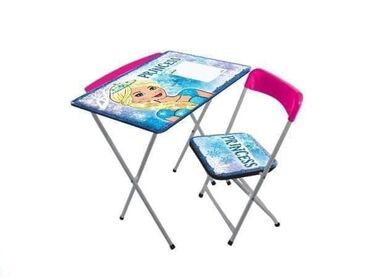 decija tabla sa postoljem: PRINCESS sto i stolica za decu Savršen poklon za male princeze🥰 Set