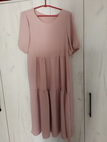 haljina za ples: XL (EU 42), bоја - Roze, Drugi stil, Kratkih rukava