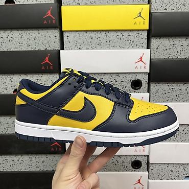 Кроссовки и спортивная обувь: Nike Dunk Low Retro “Midnight Navy/Varsity Maize” - Классическая — 2