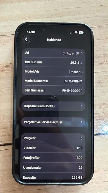 ideal iphone: IPhone 13, 256 GB, Mavi, Simsiz şarj, Face ID — 7