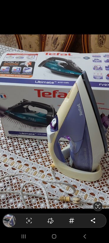 meiset texnikasi aliram: Tefal firması buxarlı ütü.Bakıelektronik magazasından alınıb.Heç bir