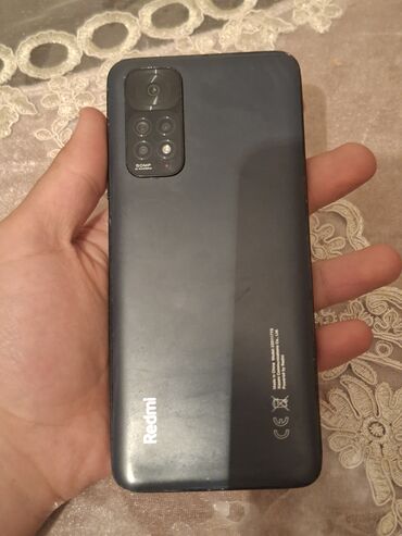 телефон редми: Redmi Note 11, 128 GB, rəng - Boz, Zəmanət, Sensor, Barmaq izi