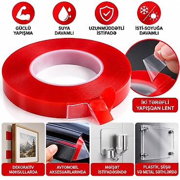Digər bərkidici məhsullar: İki tərəf skoç (qırmızı) 1sm*3m İki Tərəfli Skoç (Qırmızı) 1cm*3m – — 1