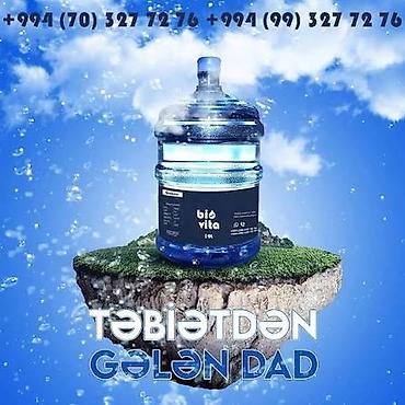 İçkilər: Məhsul: BioVita içməli su – 19 litrlik damacana Xüsusiyyətlər: - — 2