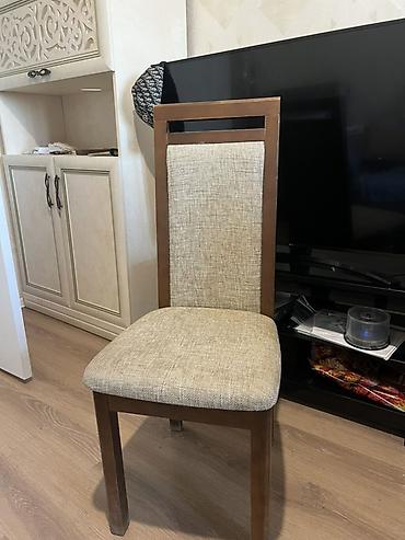Taxta karkaslı yemək otağı stulu ( 4-6 ededdi ) - Material: bərk