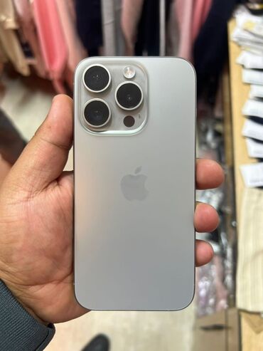 яндекс станция 2 бишкек: IPhone 15 Pro, Колдонулган, 256 ГБ, Natural Titanium, Каптама, Кабель, Куту, 90 %