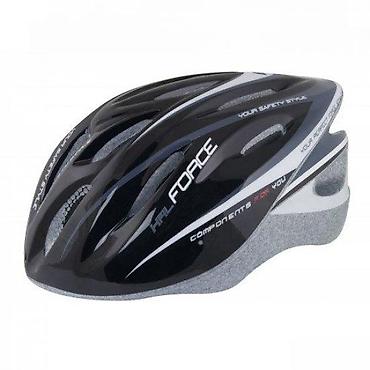 crivit marka: KACIGA HAL CRNO SIVA S/M | KACIGA FORCE HAL, crno-sivo-bela, S/M 19 — 1
