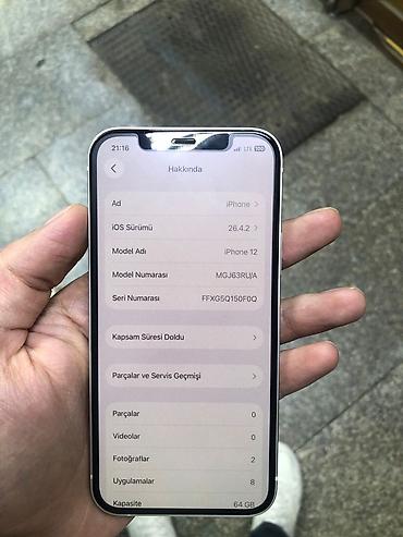 Apple iPhone: IPhone 12, 64 GB, Ağ, Face ID — 4
