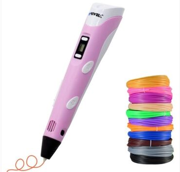 железные пистолет: 3D-ручка 3DPEN-3 с дисплеем и набором пластика Описание: -
