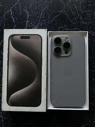 iphone 14 512: IPhone 15 Pro, Б/у, 512 ГБ, Natural Titanium, Защитное стекло, Кабель, Коробка, 95 % — 2