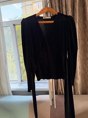 Köynək və bluzalar: ZARA qadın bluzası - Material: yumşaq, parıltısız məxmər/velvet - — 1