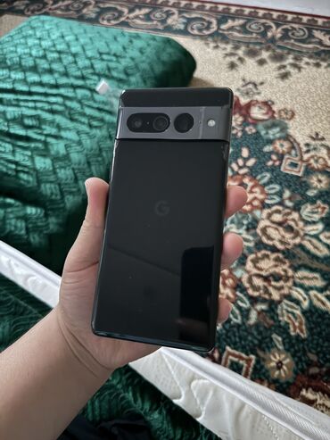 телефон прадажа: Google Pixel 7 Pro, Б/у, 128 ГБ, цвет - Черный, 1 SIM, eSIM