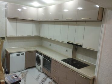 Sifarişlə mətbəx mebeli: Sifarişlə mətbəx dəsti, Özü çəkən petlələr, DSP, Kredit yoxdur, Ödənişli çatdırılma — 8