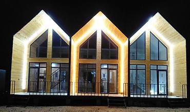 Продажа домов: Современный модульный дом из клеёной древесины с панорамным — 4