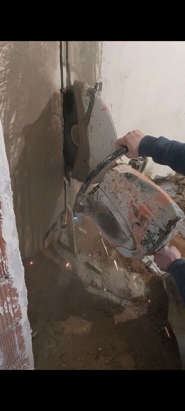 Digər tikinti xidmətləri: Beton kesimi desimi beton kesen deşen söken betonlarin kesilmesi — 16