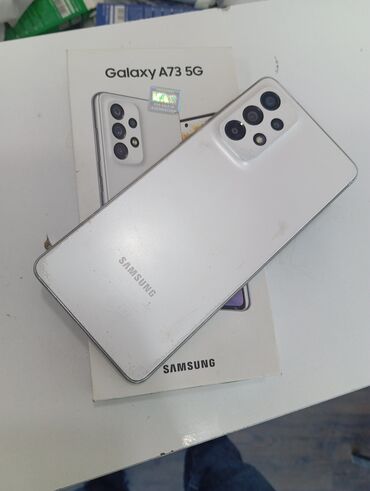 samsung a750 qiymeti: Samsung Galaxy A73, 128 ГБ, цвет - Белый, Кнопочный, Отпечаток пальца, Две SIM карты