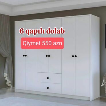 Dolablar: Yeni, Açılan, 3 qapılı Düz dolab, Qarderob, paltar dolabı, Azərbaycan — 11