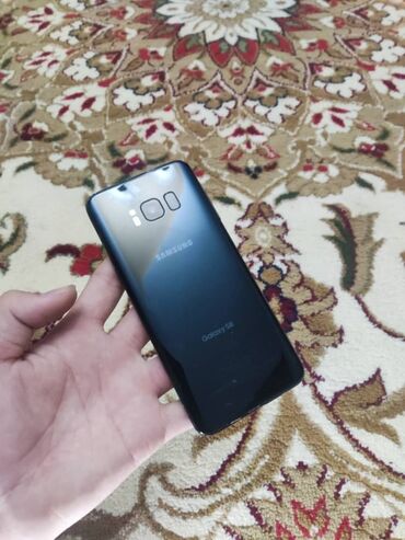 блок питания для камер видеонаблюдения: Samsung Galaxy S8, Колдонулган, 64 ГБ, түсү - Кара, 2 SIM