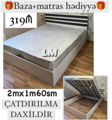Divan və masa dəstləri: Yeni, İkinəfərlik çarpayı