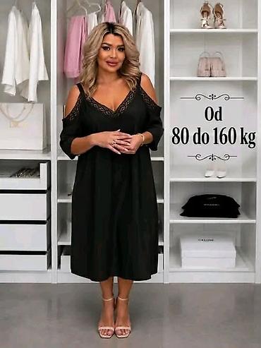 elegant draskovic: Midi haljina sa otvorenim ramenima i čipkanim detaljima. - Kroj — 5