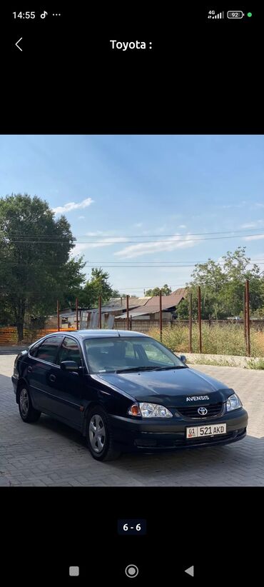 тайота авенс ош: Toyota Avensis: 2002 г., 1.8 л, Автомат, Бензин, Хэтчбэк