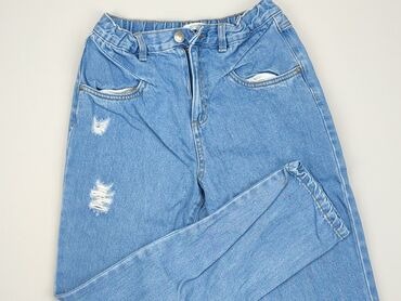legginsy imitujące jeans: Spodnie jeansowe, Reserved, 14 lat, 158/164, stan - Dobry