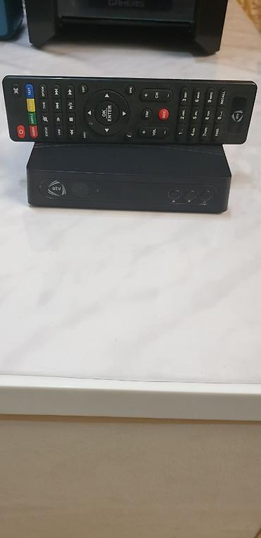 android tv box 9: ATV rəqəmsal TV qəbuledicisi və pultu atv+ kart üstündə - Model: ATV — 1