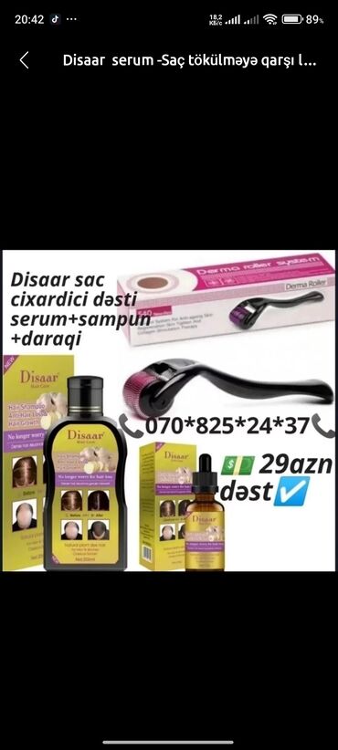 sidr tozu faydaları: Disaar serum -Saç tökülməyə qarşı lasyon bitkiseldir, heç bir