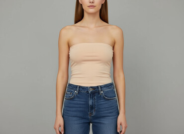 spodnie czerwone w kratę h m: H&M Basic, Топ жіночий, розмір M