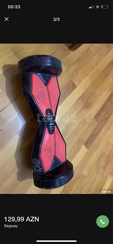 Giroskuterlər: Hovərbord (Segway tipli elektrikli skuter) - Rəng: qara-qırmızı - — 3